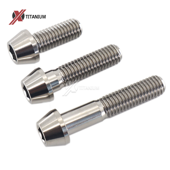 DIN912 Gr5 Titanium Taper Head Bolt Supplier
